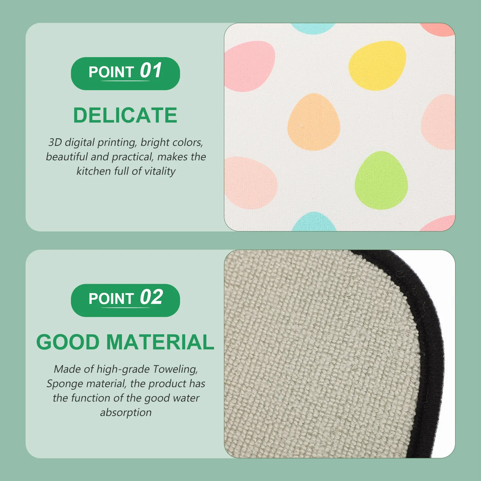 

Термостойкий износостойкий коврик для сушки кухонной посуды, нескользящий водопоглощающий многофункциональный коврик для сушки посуды