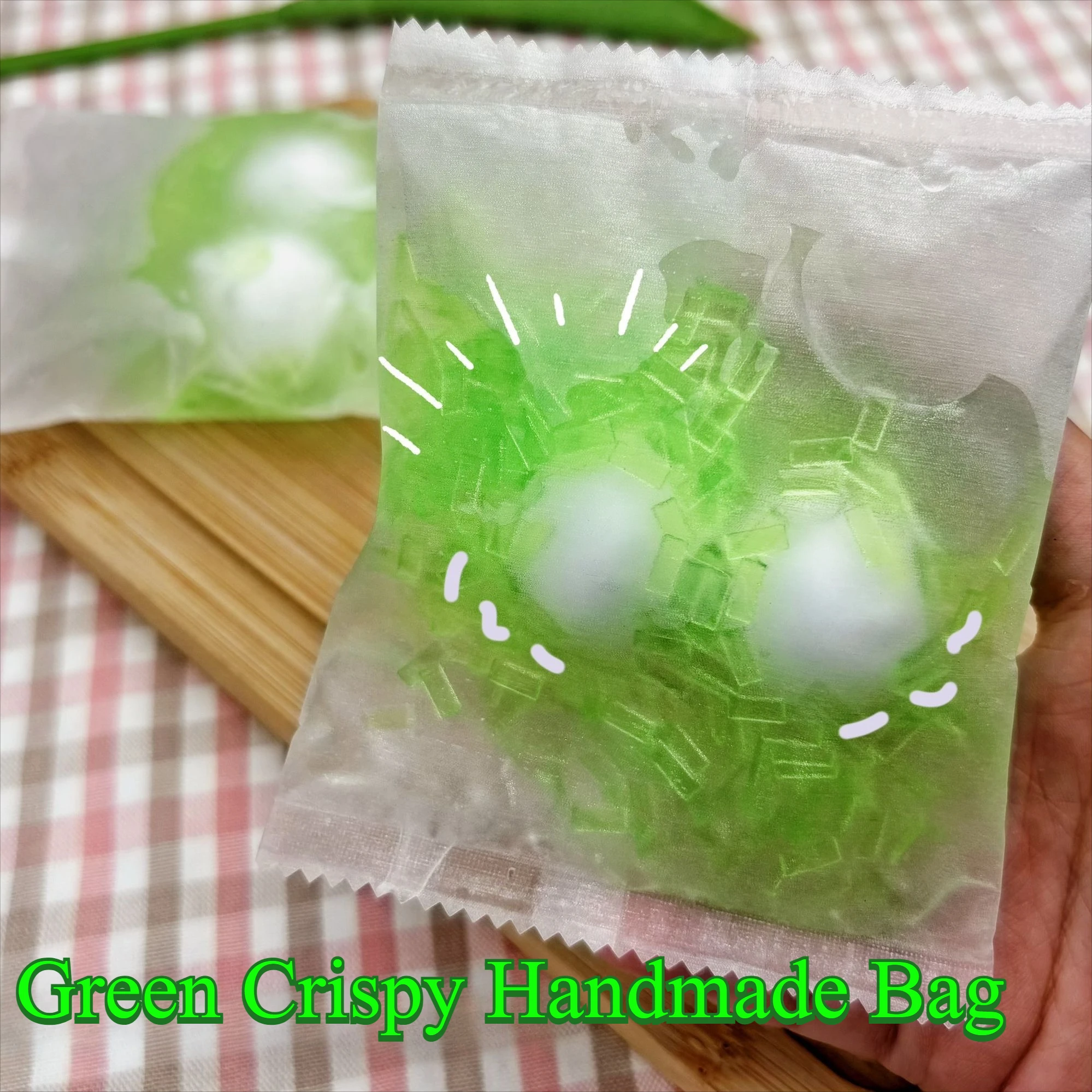 Knusprige handgemachte Fruchtgefüllte Kugel Stressabbau Angstlinderung Sensorischer Dumpling Squishy für ADHS Kawaii Erwachsenen-Geschenk
