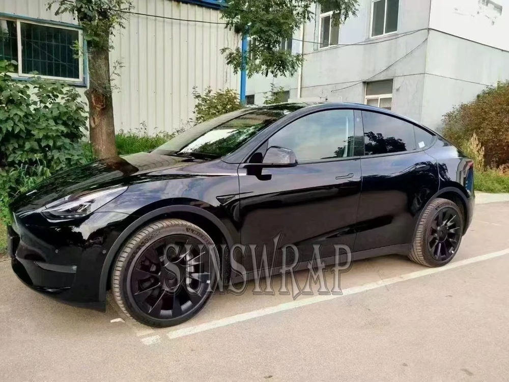 

New PET Piano Repair High Gloss Black Car Wrap Vinyl Film Hot DIY Scratch Cover Vehicle Wrapping Auto Sticker for Luxury Car