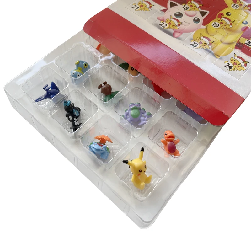 New Pokemon 24 Pcs Set Figure Christmas Gift Advent Calendar Mystery Box Kawaii Pikachu Anime Figural Action PVC Model Kid Toy