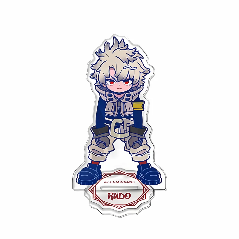 Anime Figure Gachiakuta 10cm High-Q Transparent Acrylic Stand Rudo Surebrec Enjin Combo Collectible Peripheral Valentine's Day