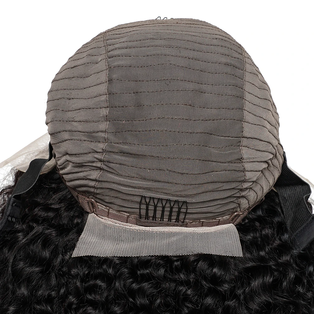 300 الكثافة الأفرو غريب الشعر البشري 13*4 الدانتيل الجبهة باروكة من شعر طبيعي غريب مجعد الباروكات شعر الإنسان الأفرو غريب مجعد شعر بشري أسود #6