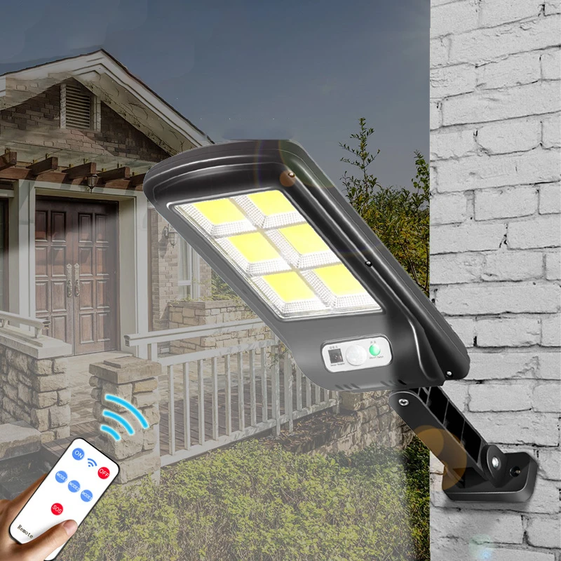 Solar LED Street Light Super Bright Outdoor Lamp Of Motion Sensor 3 Mode Waterproof Solar Garden Light Street Yard Lanter