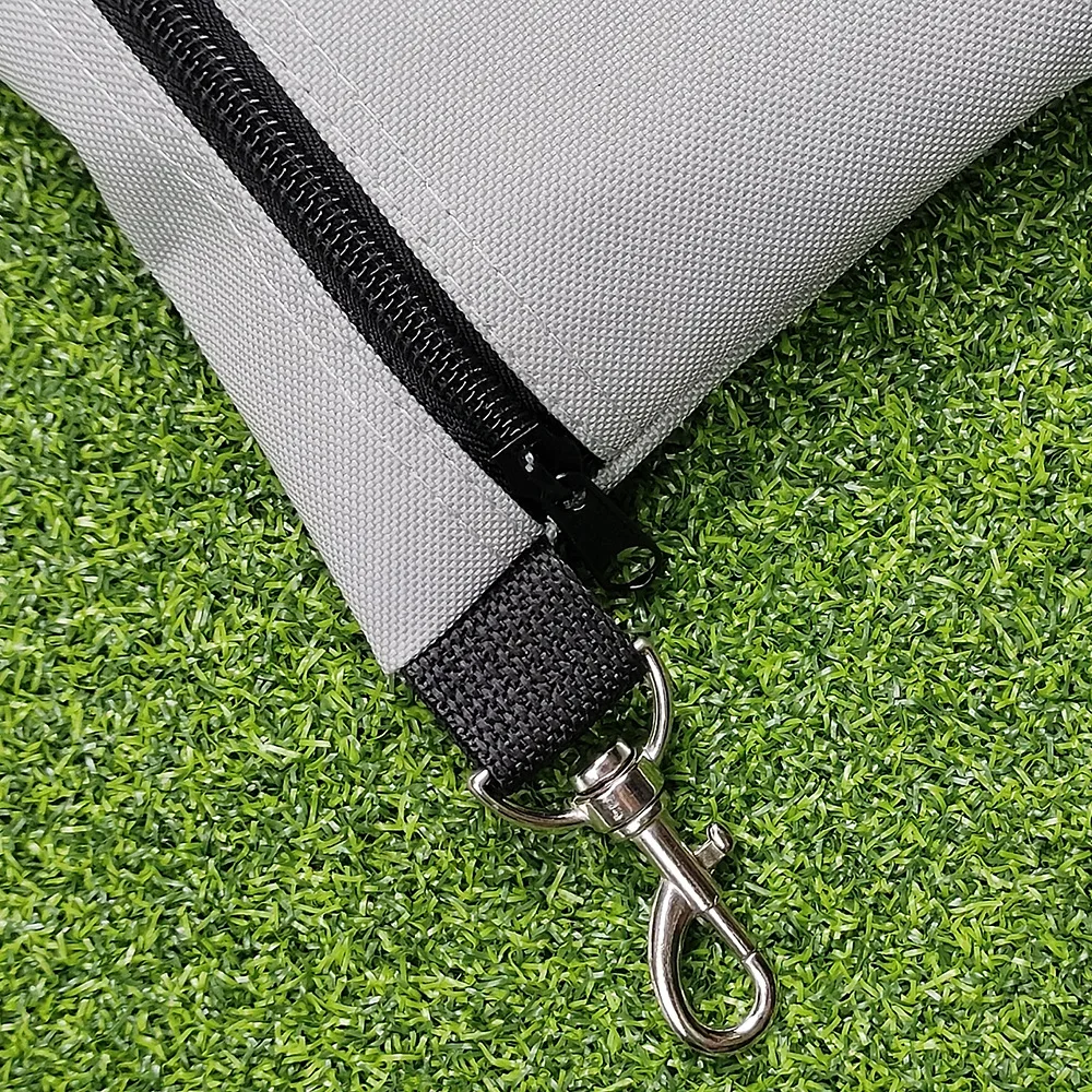 Golf Tee Pouch, Zipper Golf Ball Bag with Metal Lobster Claw Clip for Men Women Valuables Holder