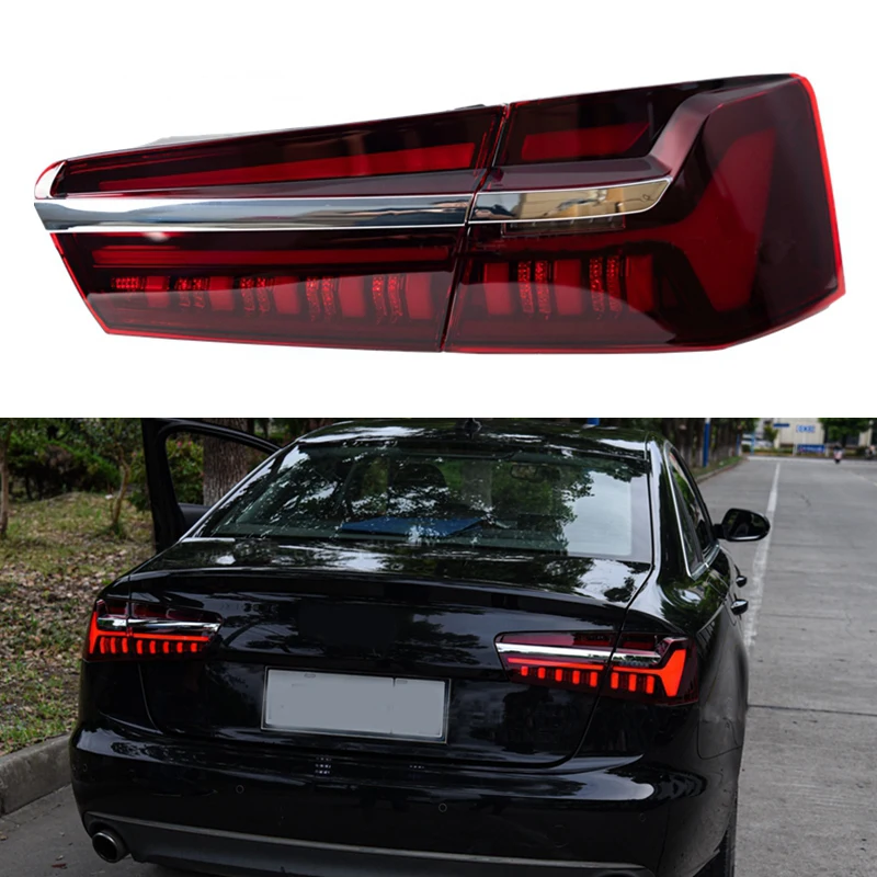 

Dynamic Signal Brake Reverse Car tail Lights for Audi A6 LED Tail Light 2012-2016 A6 C7 Tail Lamp Design