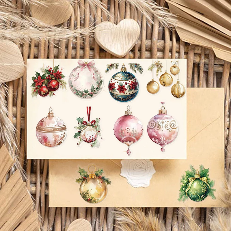 50 個クリエイティブクリスマスベル透明ステッカー子供文具スケートボード電話荷物装飾デカール報酬おもちゃ