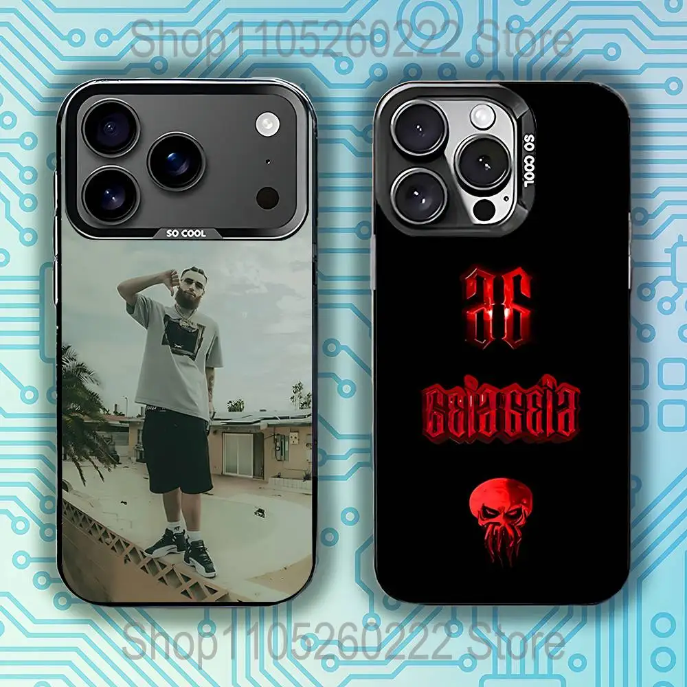 

Rapper Hades 66 Phone Case For iPhone 17,16,15,14,13,12,11,Pro,Max,Plus,E,Air,Mini Black IMD Cover
