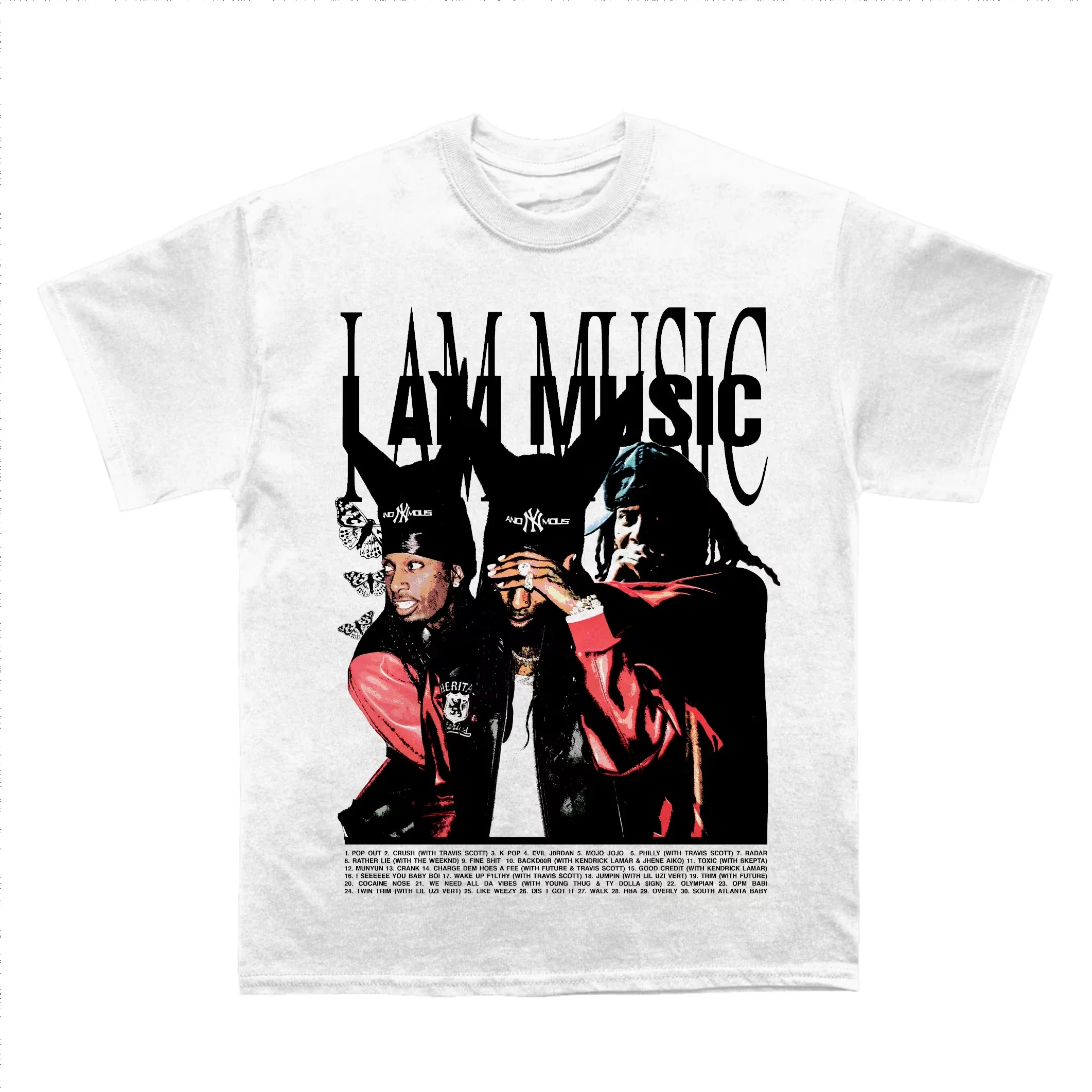2026 Tour Playboi Carti I Am Music Album T-Shirt Opium Collective Y2K Vintage Rap Graphic Oversized Unisex Cotton Tee