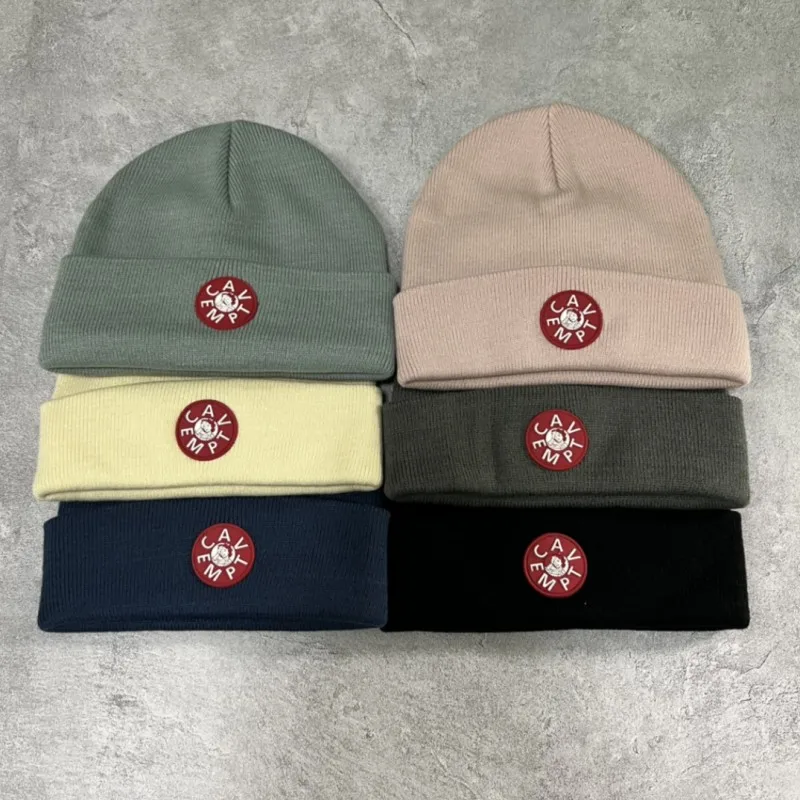 Classic Red Label CE Beanie Caps Unisex Fashion Street Outdoor Knitted Skullies Multicolored Men Women Hats