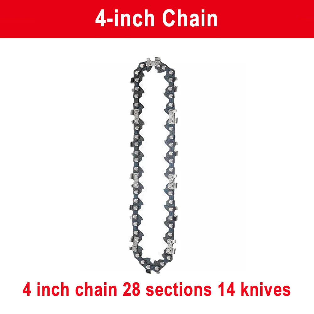 4 Inch Chainsaw for Wood Cutting Wireless Mini Saw Chain Guid Portable Electric Saw Mini Chainsaws Logging Saw Chain Accessories