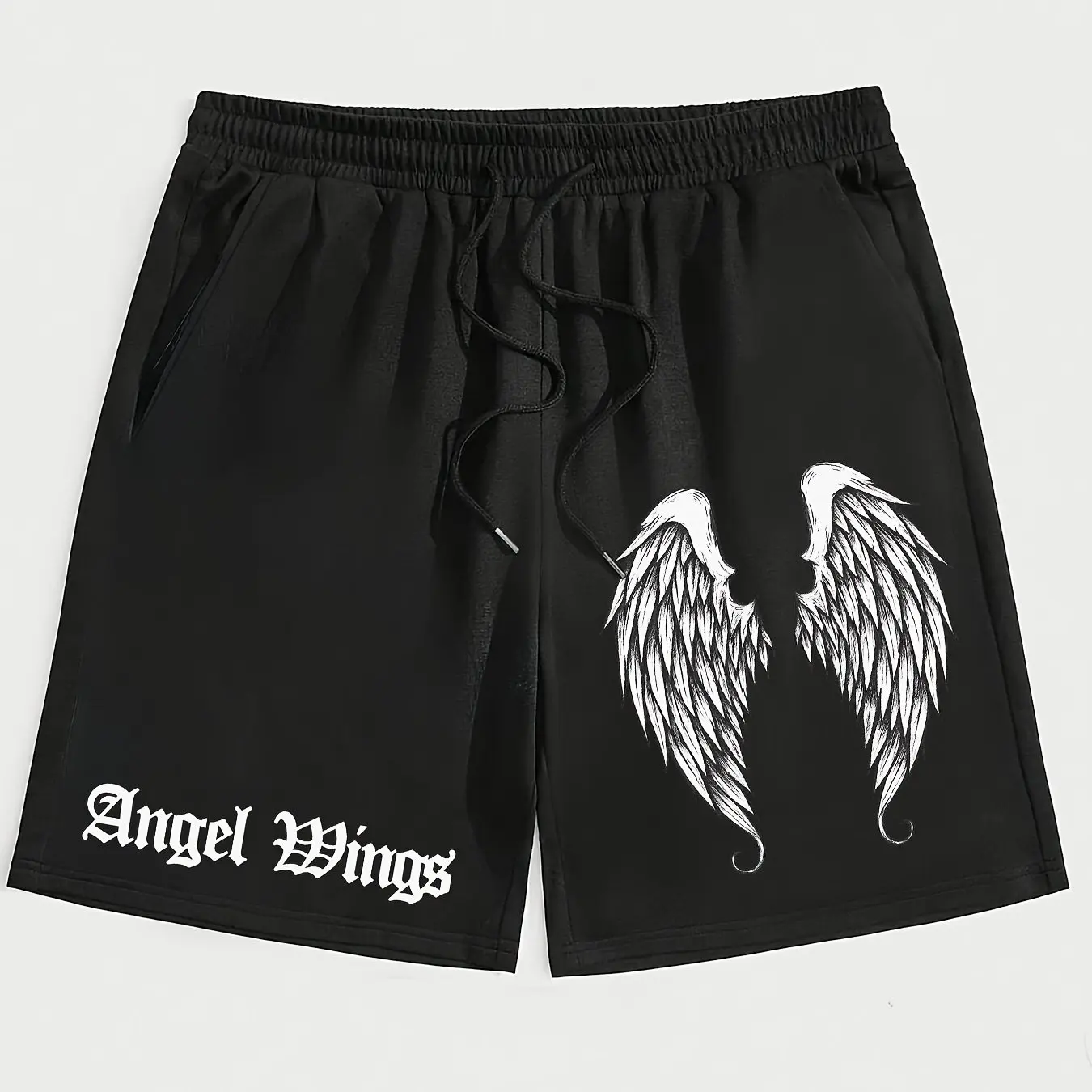 

Men's Breathable Casual Shorts with Wing Print Loose Fit Suitable for Daily Wear