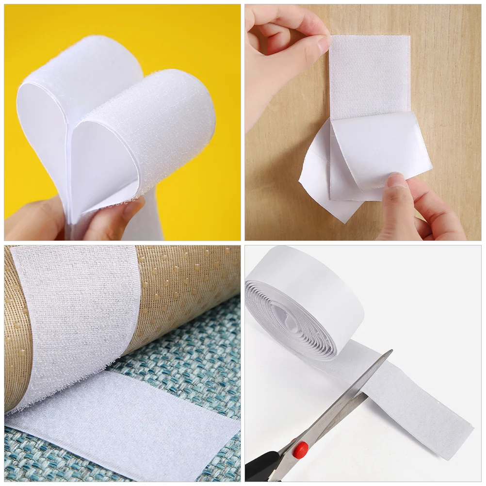 

Guitar Pedal Board Mounting Tape Hook and Loop Strong Bonding Wear Resistant Versatile Application Easy to Cut and Use