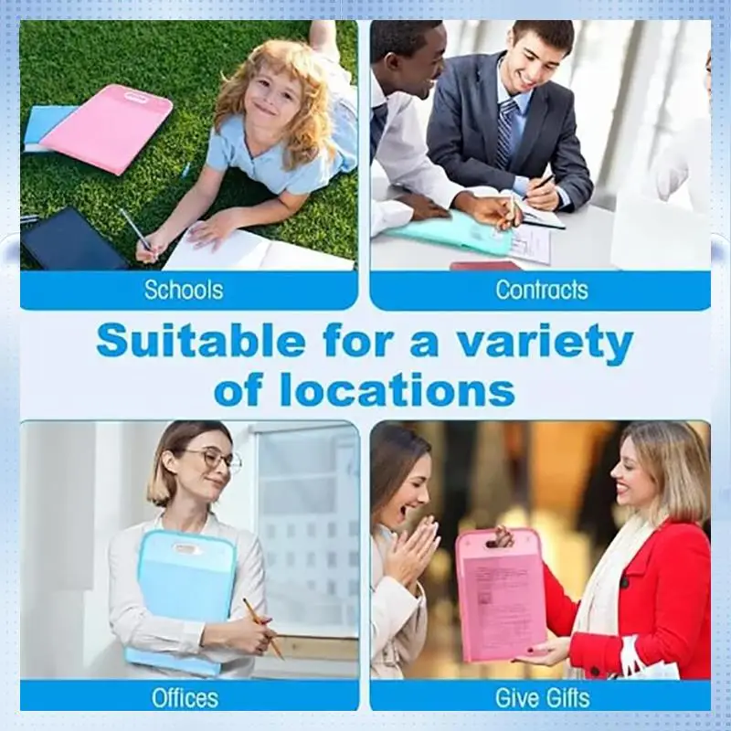 

ABRJ-4PCS Extended Waterproof Folder, Vertical File Manager With Handle 13 Pocket A4 Multi-Page Portable Office Folders