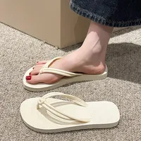 Women's Flip Flops Summer Slippers, Candy Colors, Flat Sandals for Ladies, Slip-On, Anti-Slip Soft Sole, Beach Comfort Shoes