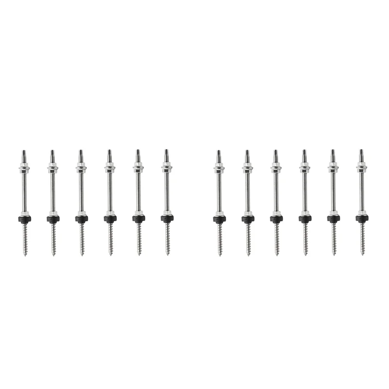 AT05-25Cm Solar Hanger Bolts Solar Panel Roof Mounting Screws M10 Solar PV Panel Mounting Bracket For Fixing Solar Panel 12Pc