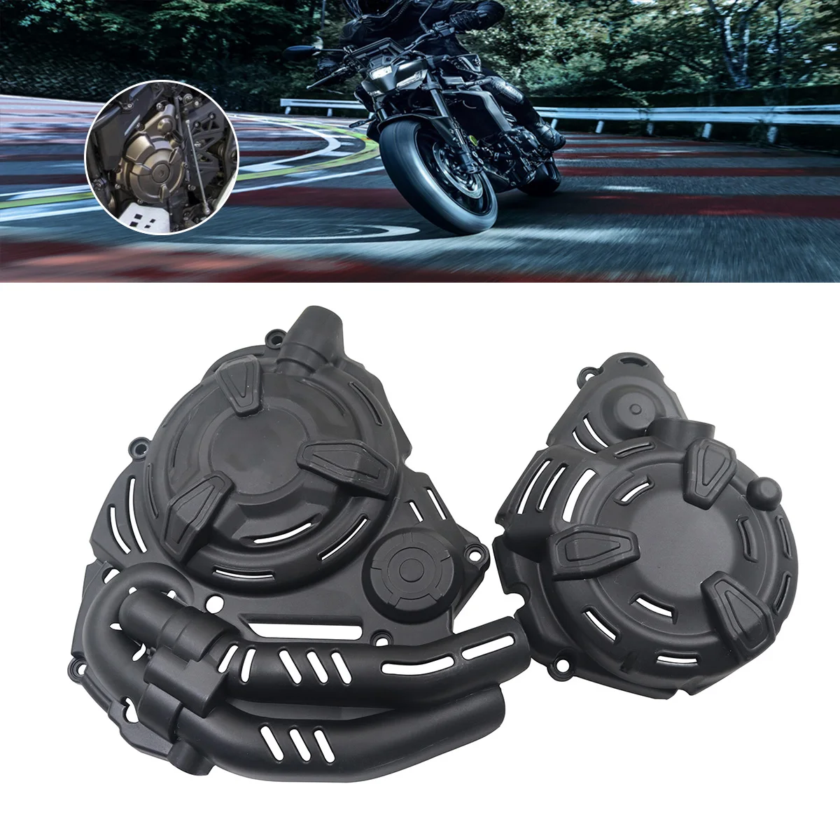 

Motorcycle Clutch Cover Ignition Protector Guard For Yamaha Tenere 700 T700 2019-2024 MT-072014-2023 TRACER 7 2020-2022 XSR 700