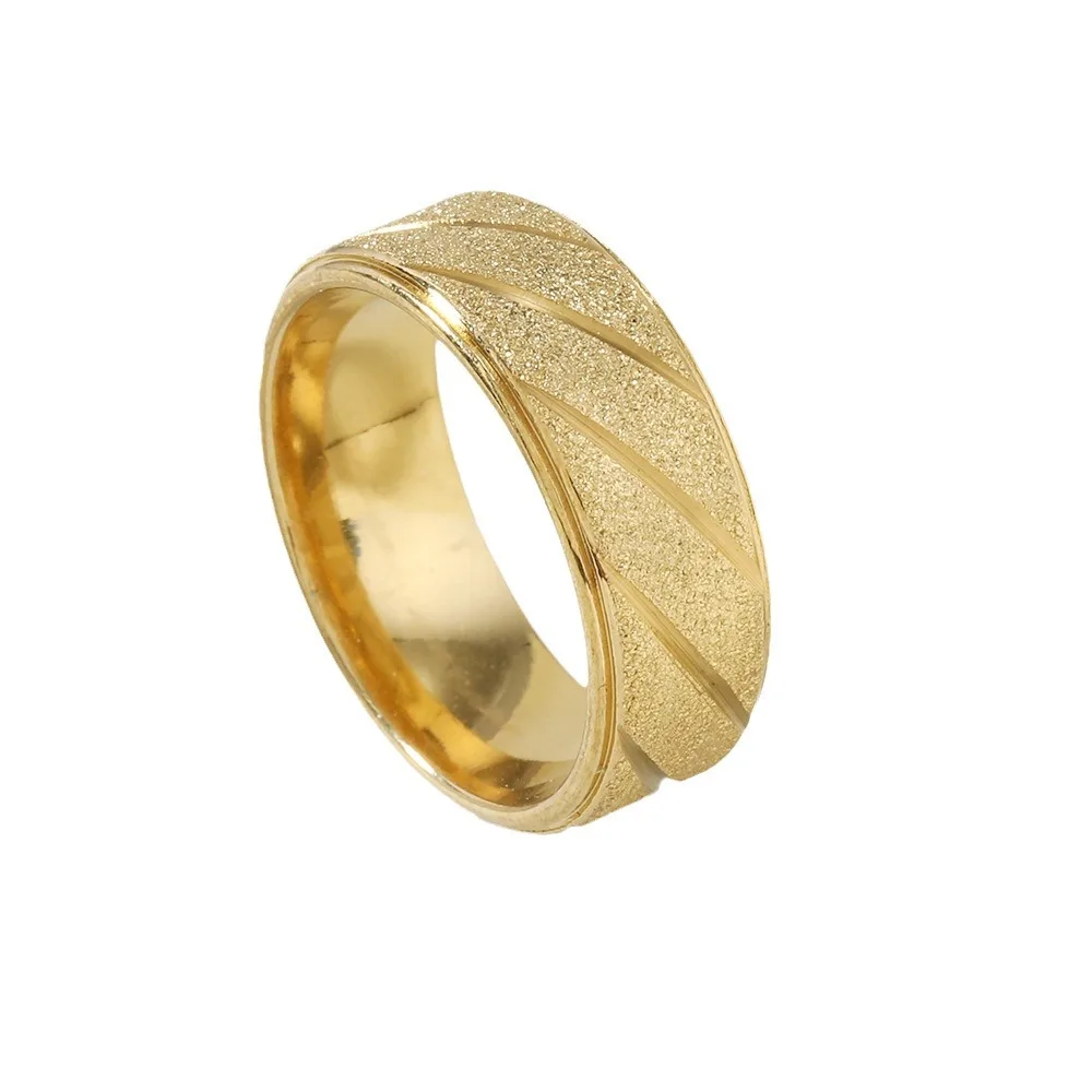 Minimalist Twill Wedding Finger Rings Jewelry for Wedding Band Women Men Couple Chunky Geometric Jewelry Gold Rings Gift