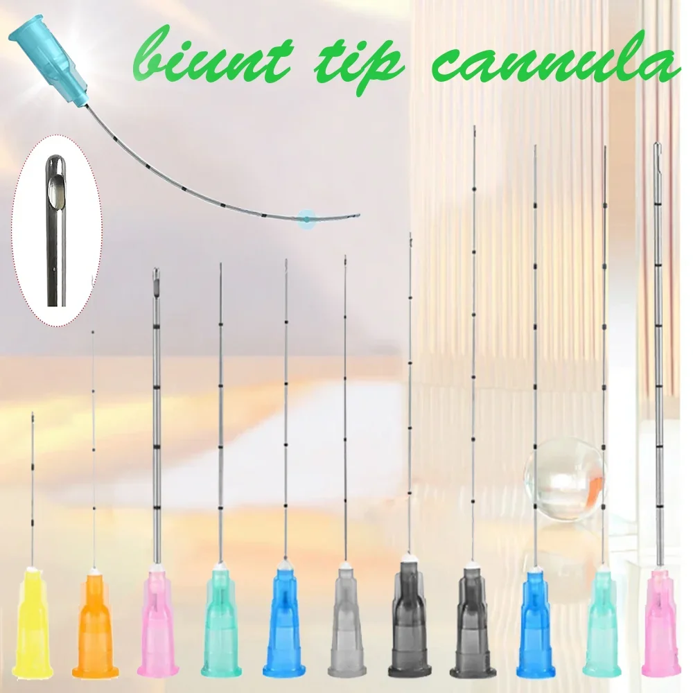 

High Disposable Medical Sterile microcannula 25g50mm 70mm Blunt Tip Micro Cannula Needle for Injectable Hyaluronic Acid Fillers