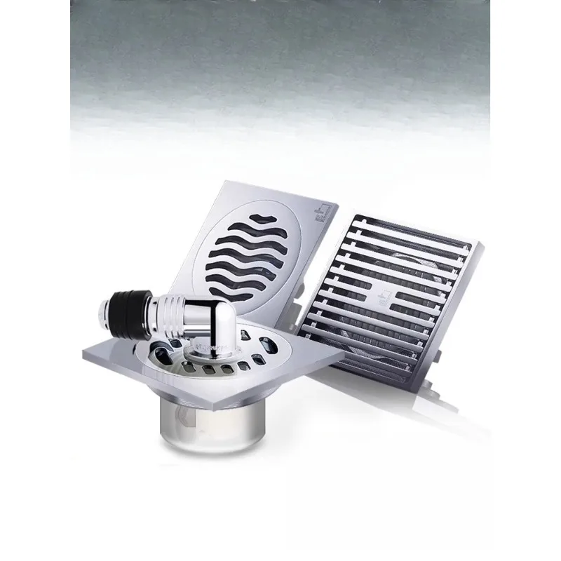 

Submarine floor drain deodorant all copper strip invisible washing machine bathroom shower toilet universal
