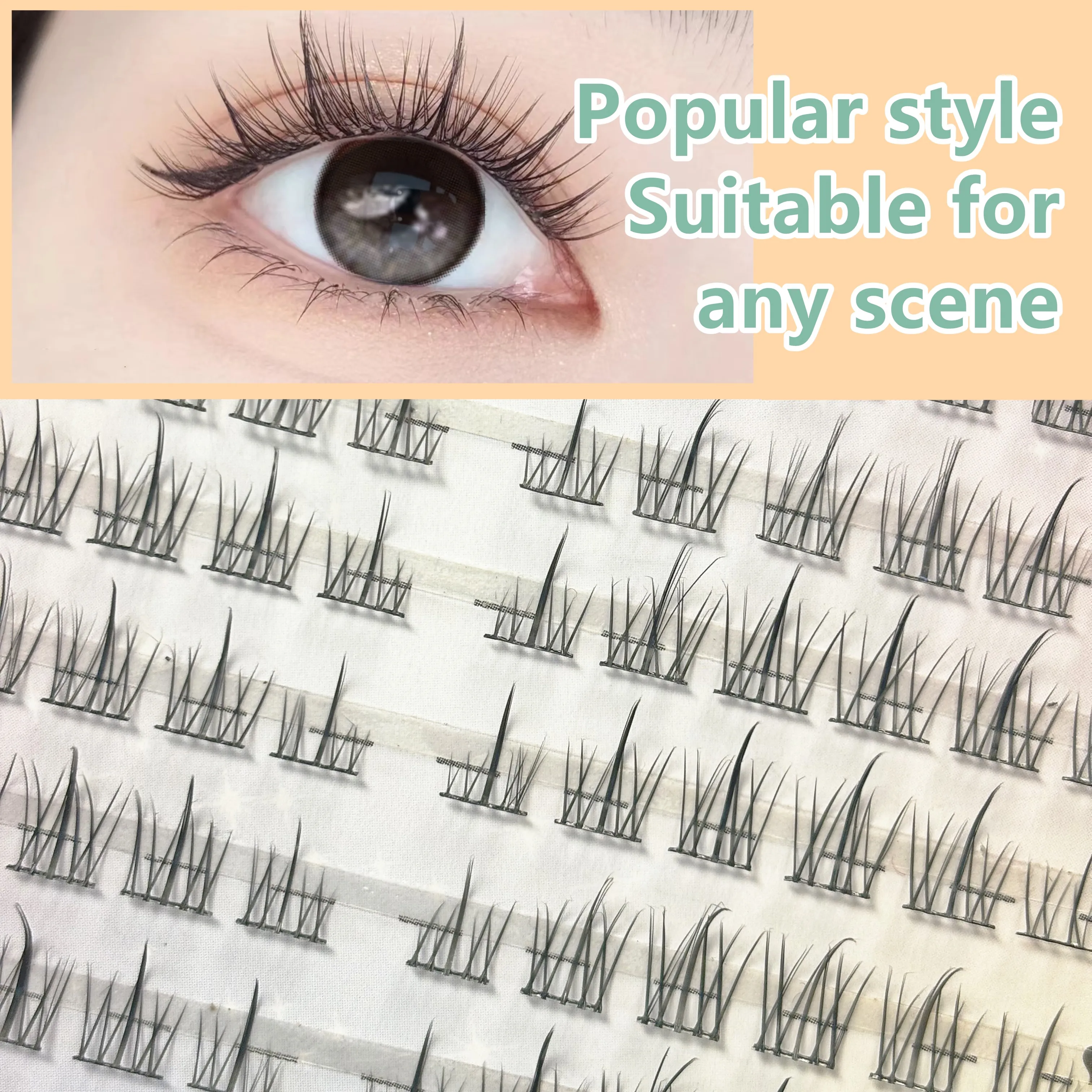 Sunflower Eyeslash Extension 120PCS Personal Eye Lash Professional Makeup Individual Cluster Grafting Sweet False EyeLashes