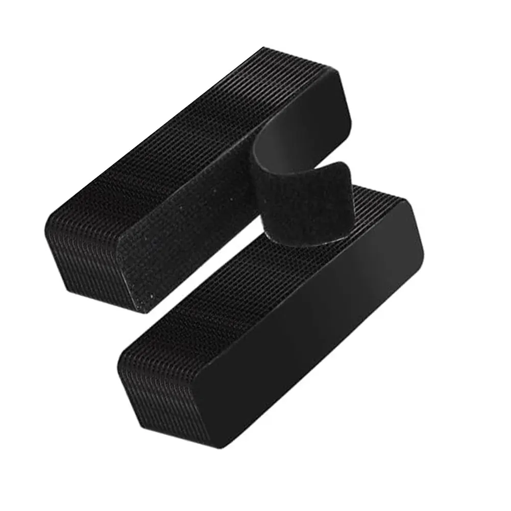 Peel-and-Stick Black Plastic Non-Slip Holders for Sofa Cushions Bed Sheets Quilts Invisible For Secure Fastening