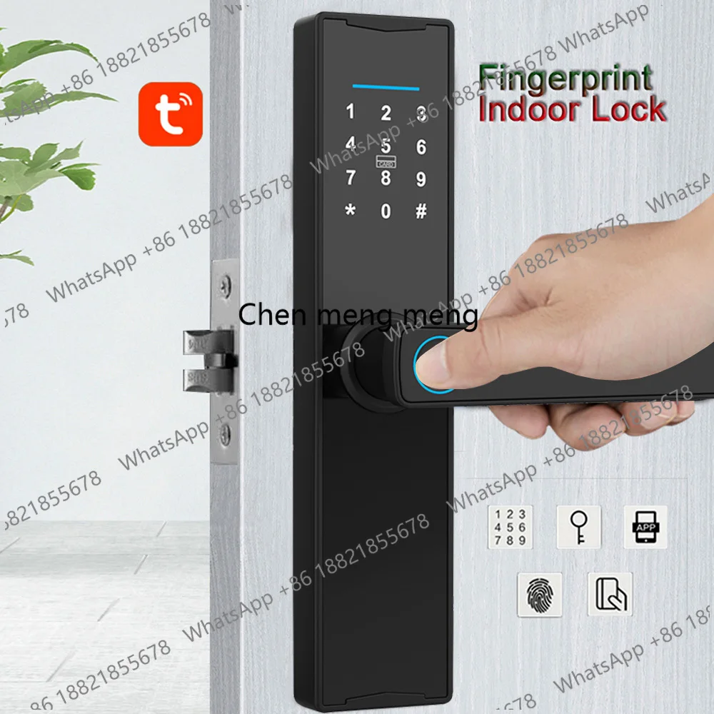 Smart Lock Fingerprint   Keypad Door Lock with Handle Fingerprint Electronic Deadbolt Door Lock Smart Door