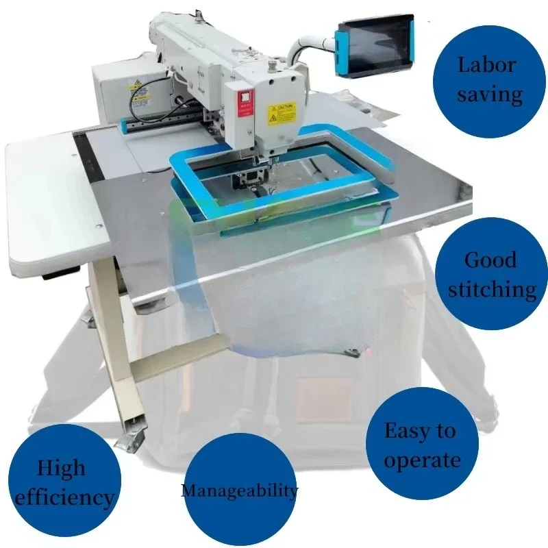 Electronic programmable computer pattern leather notebook sewing machine