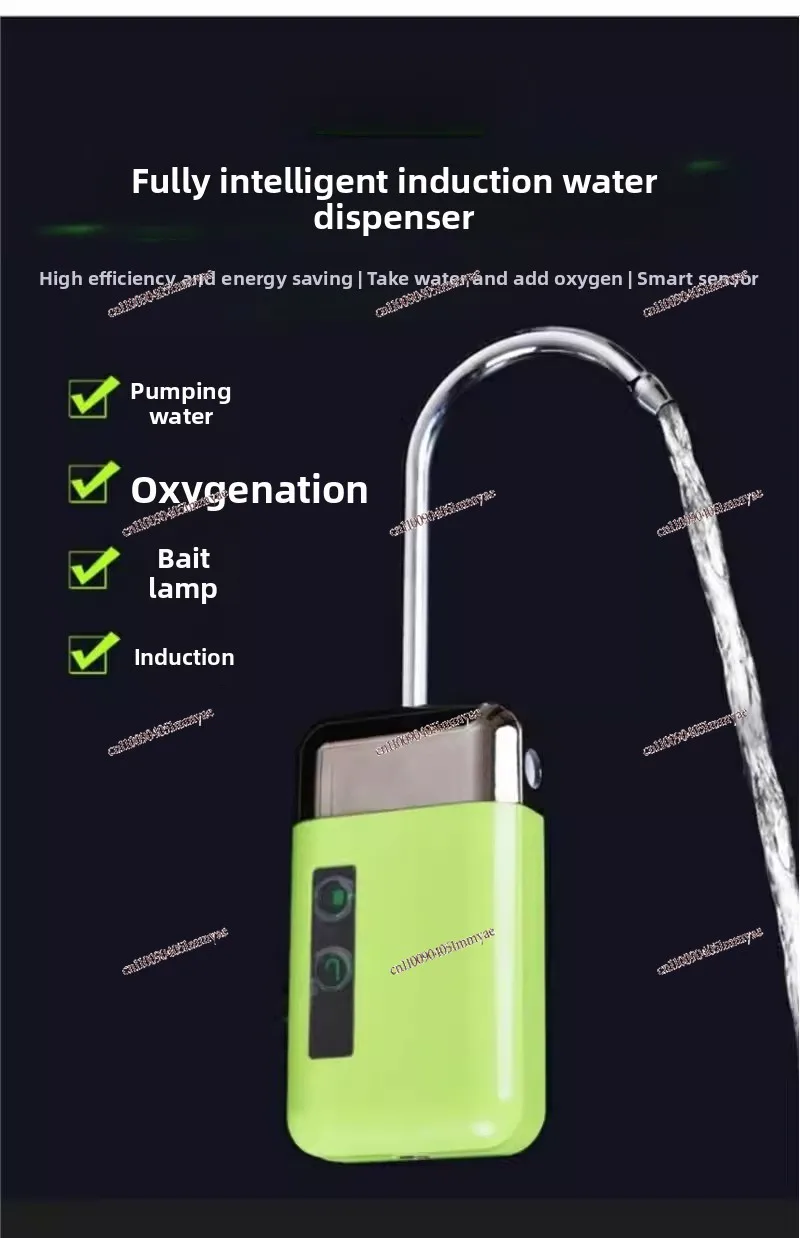 Pompe électrique d'extérieur à Induction, absorbeur d'eau, boîte de pêche, pompe à oxygène, lavage des mains, artefact, matériel de pêche
