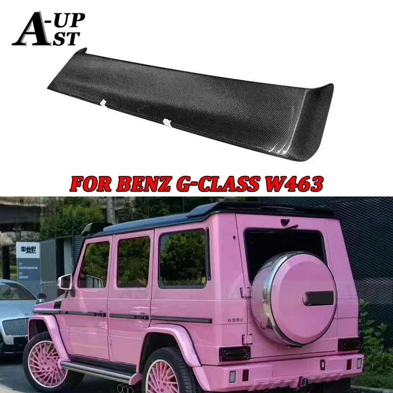 For Mercedes Benz G-Class G350 G500 W463 G63 Carbon Fiber  Spoiler Tail fins Rear Wing roof wing Body kit Car Accessories