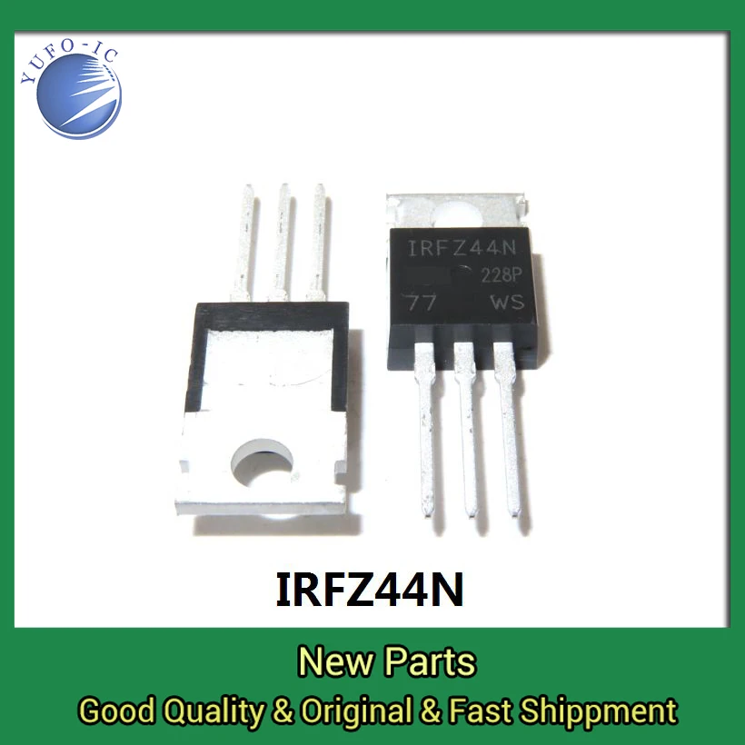 Freeship 10pcs MOSFET 55V 41A 17.5mOhm 42nC IRFZ44N IRFZ44 IRFZ44NPBF