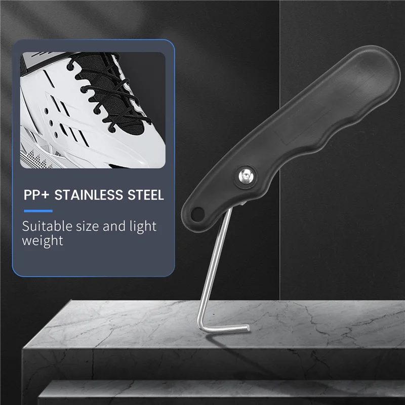 

A64T-4 шт. складной съемник шнурка для обуви, портативный инструмент для затяжки шнурка, затяжка шнурка для коньков для хоккейных коньков, фигурных коньков, ботинков