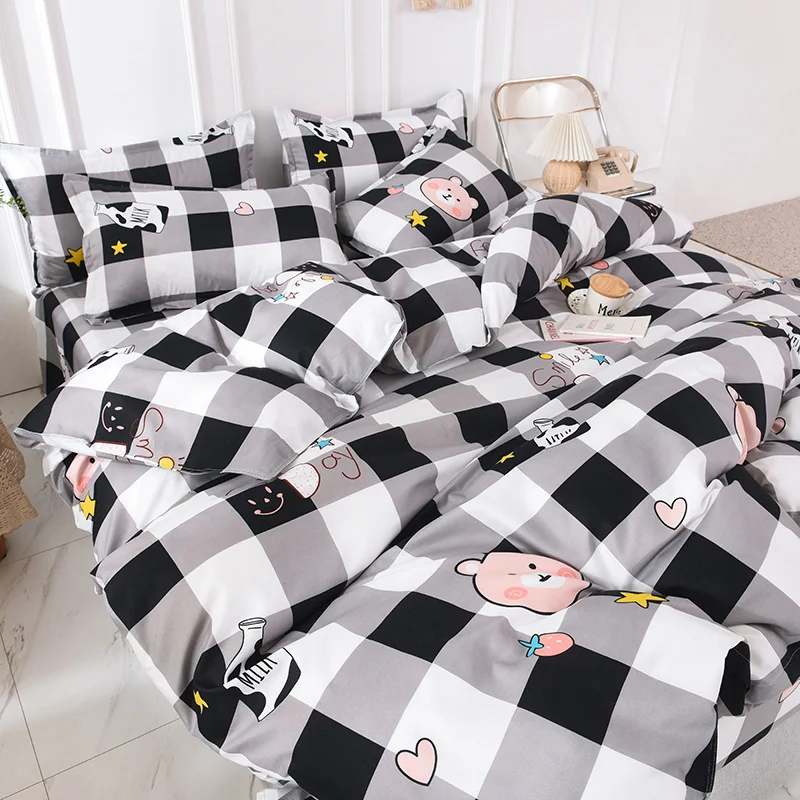 4-piece bedding set comforter set Soft and comfortable  for be suited to four seasons Suitable for the room dormitory