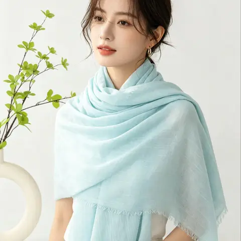 Women Scarf  Summer Korean Fashion Beach Shawl Lightweight Wrap Hijab