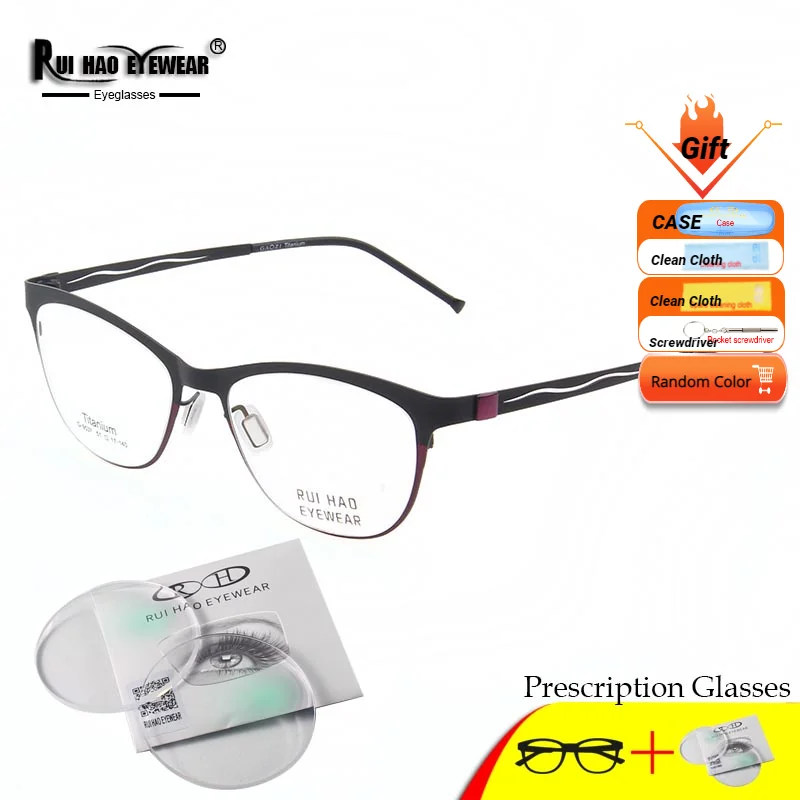 Customize Prescription Glasses Cat Eye Glasses Frame Fill Resin Lenses Customize Myopia Progressive Spectacles Frame and Lenses