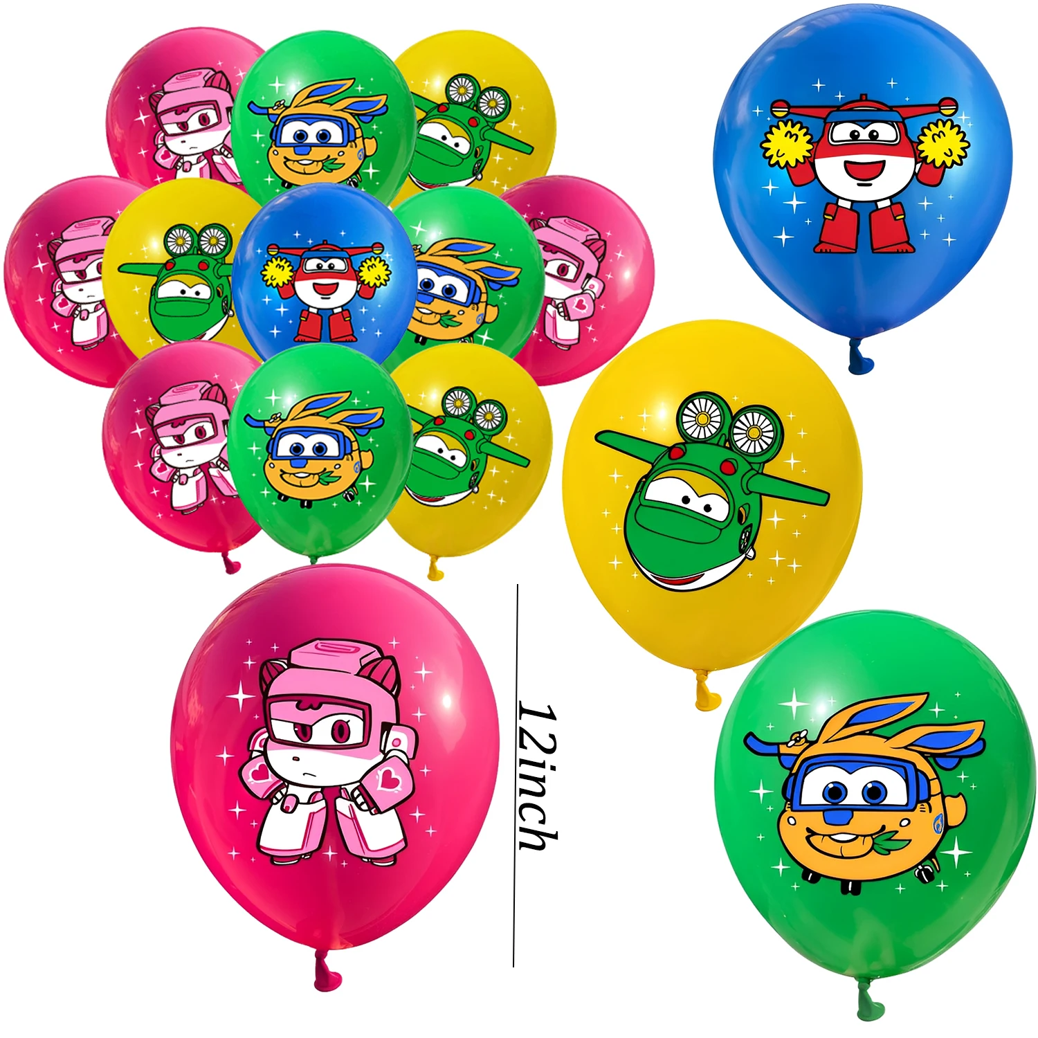 12/24/36 Stuks Super Vleugels Party Ballonnen 12Inch Latex Ballon Set Baby Douche Jongen Meisje verjaardagsfeestje Decoraties Kinderen Speelgoed Gift