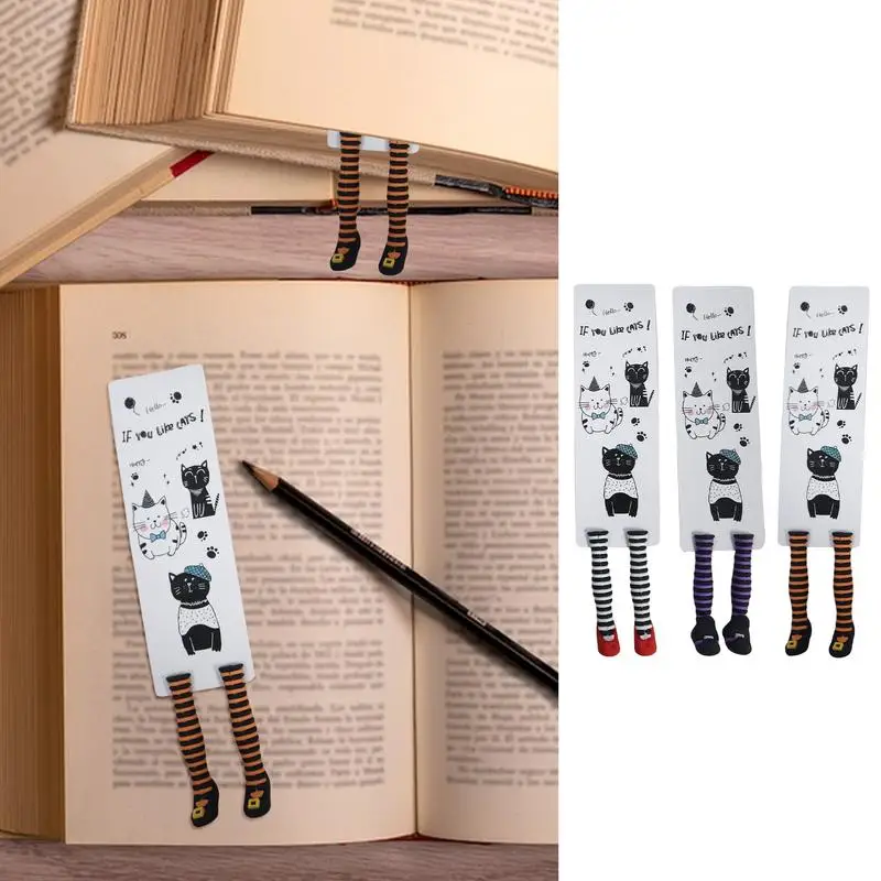 Witch Leg Bookmark 3D Book Marks For Reading Unique High Heels Book Marker Handmade Funny Bookmark For Bookworm And Book Lover