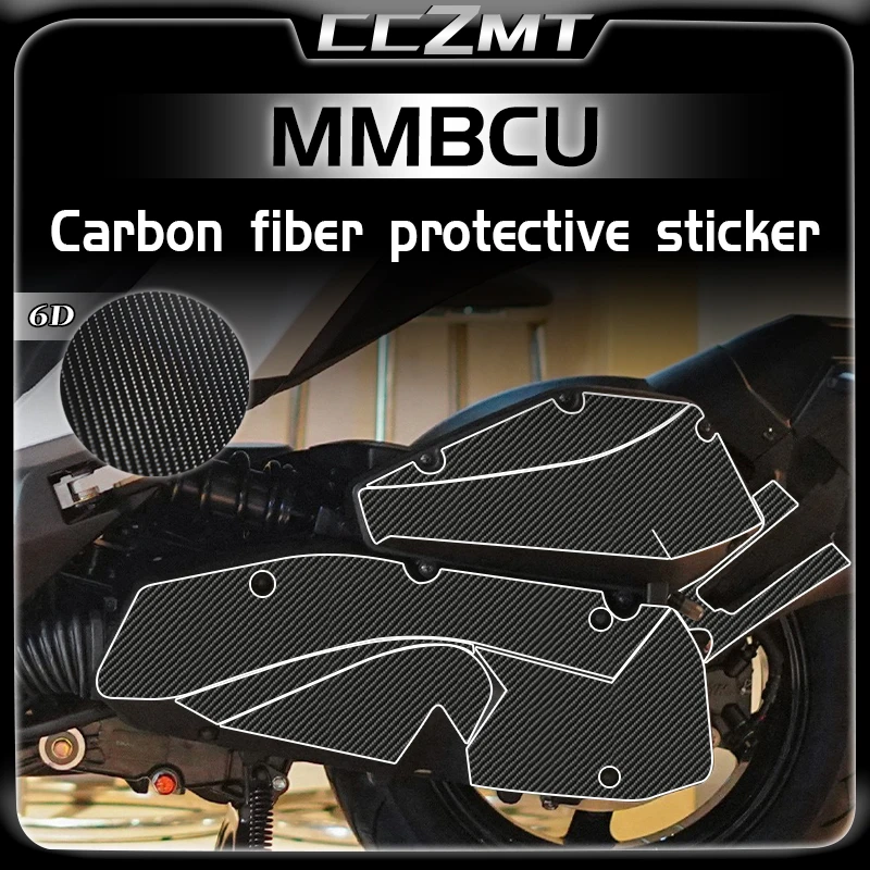 

For SYM MMBCU 6D carbon fiber stickers anti-wear decoration body protection film modification accessories