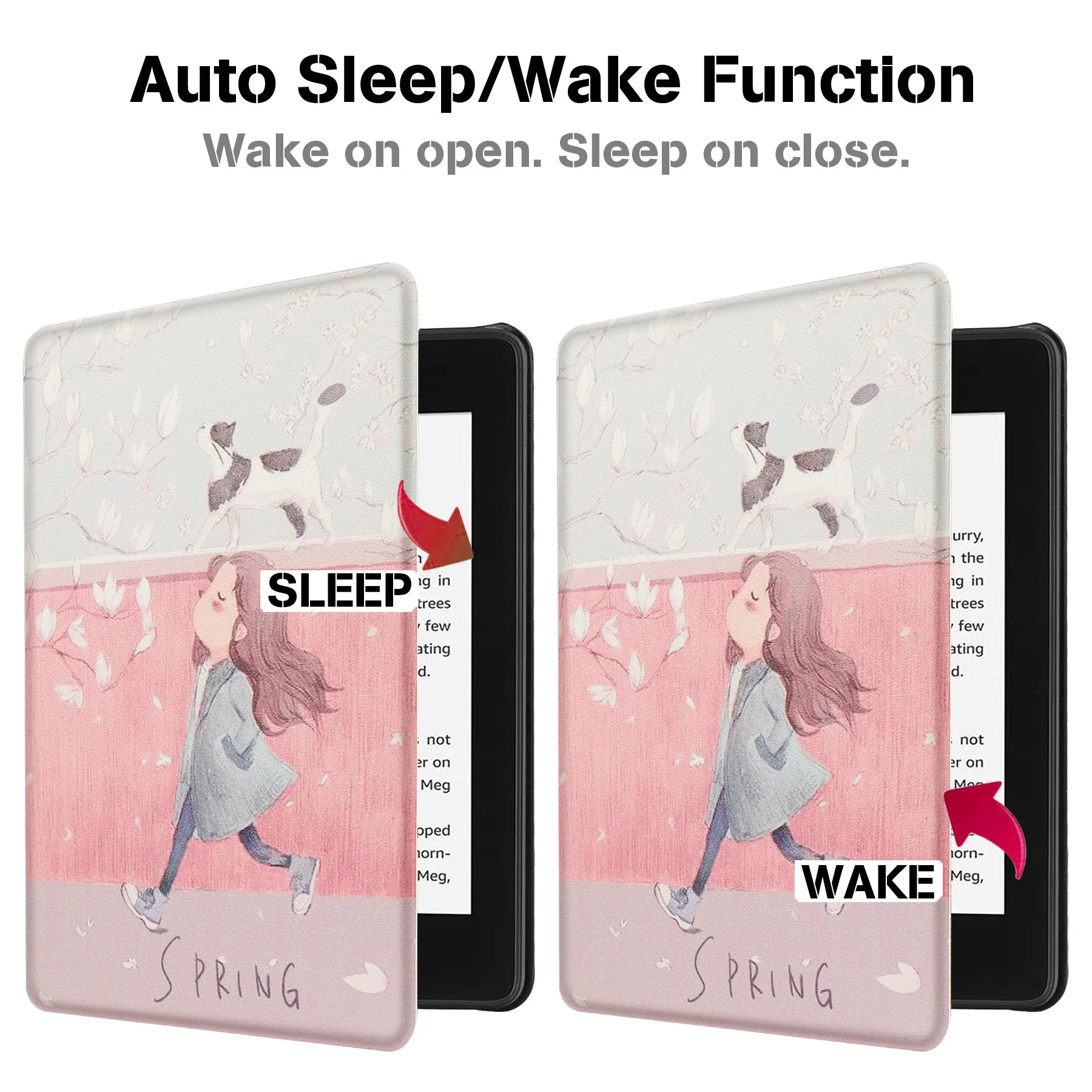 Flip-Hülle für Kindle 2022 6 Zoll mit Auto-Wake-Sleep-Funktion Stoßfeste Abdeckung – Detail 7