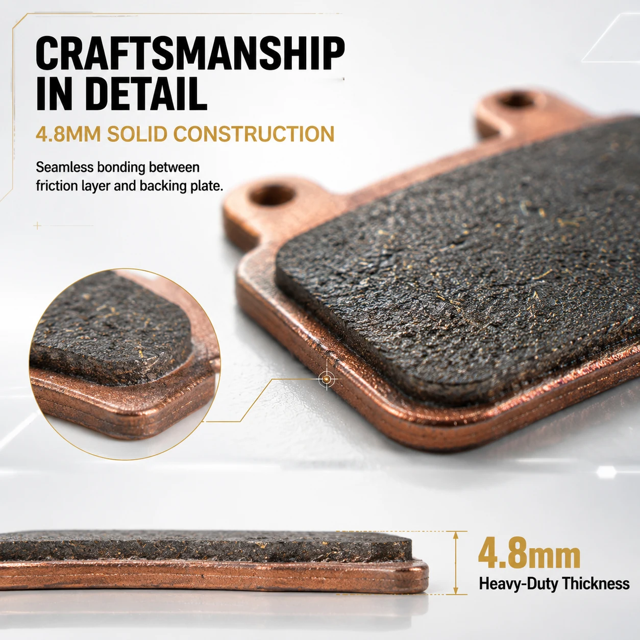 Ridstar Q20 Brake Pads Semi-Metallic for Q20 Pro H26 Pro YVY K20 K20 Pro C20 Max KTET XD-KL.BS