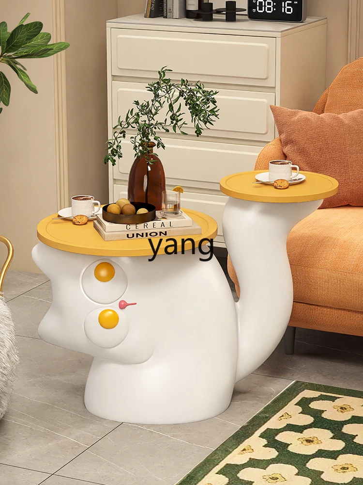 Yjq Cartoon Cute Kitten Side Table Bedside Table Living Room Children's Room Bedroom Floor Ornaments Decoration