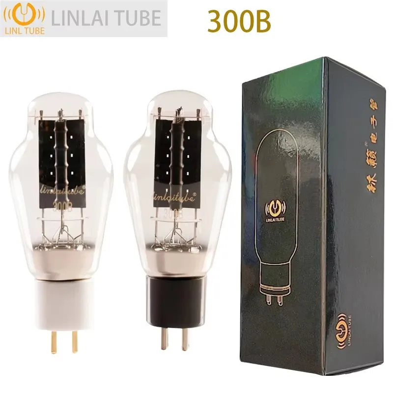 LINLAI 300B Vacuum Tube Replace Gold Lion Shuuguang Psvane JJ Golden Lion 300B Electronic Tube Series Applies to Audio Amplifier