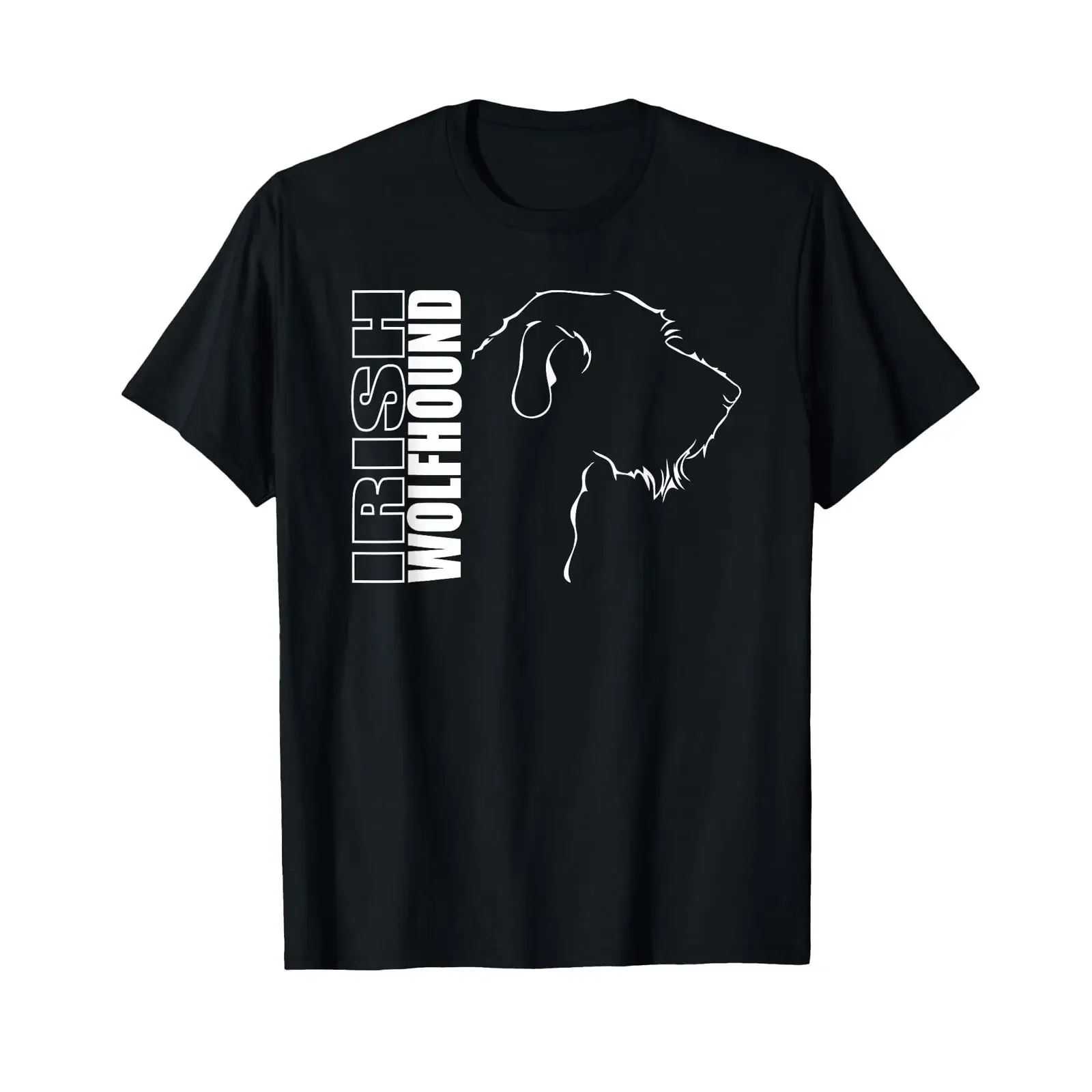 Wilsigns Irish Wolfhound in profile dog gift t shirt vintage Washed Soft Casual designer clothes graphic Unisex Stretched