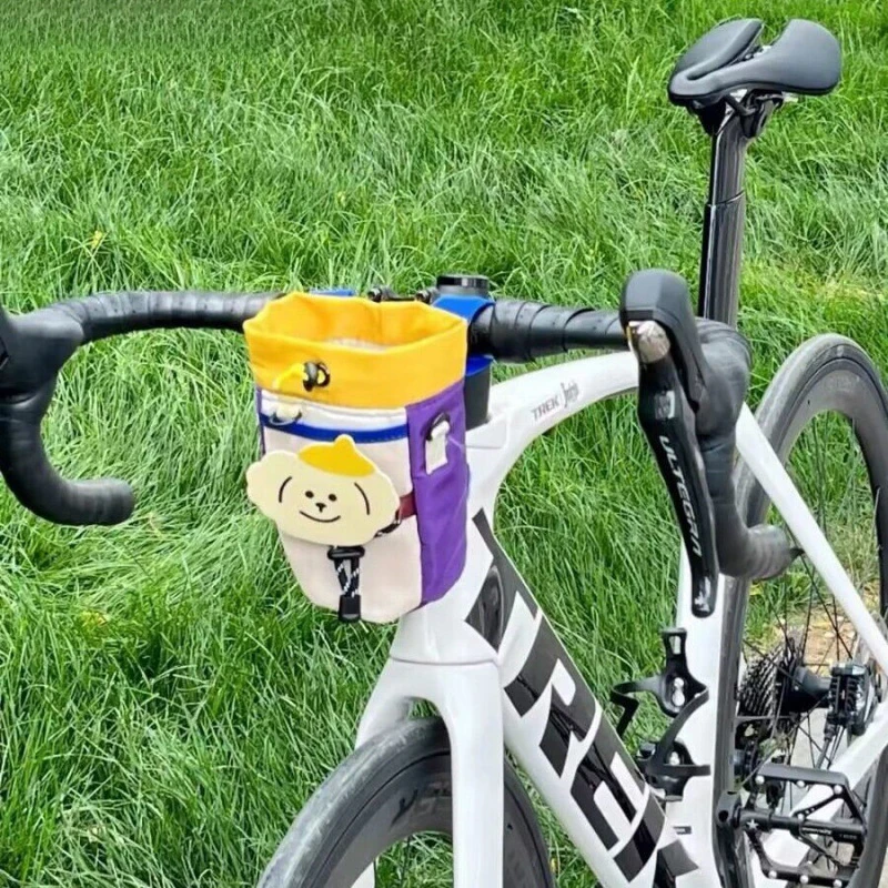 الدراجات الجذعية الحقيبة المقود كيس التخزين لركوب الدراجات 3 نقاط المربوط الدراجات تغذية حقيبة لعربات الكراسي المتحركة الدراجات النارية