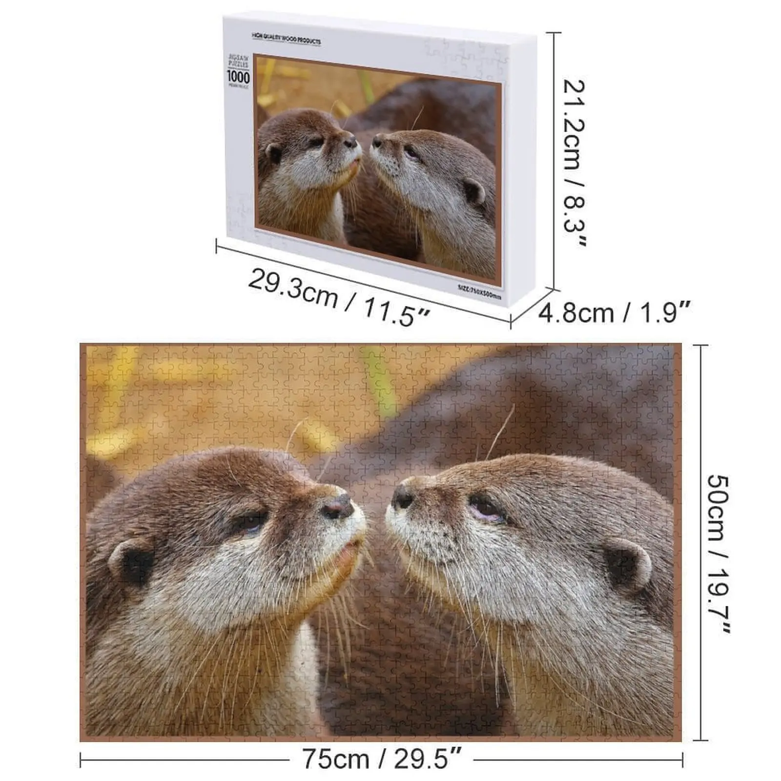 เกมปริศนาจิ๊กซอว์รูปนาก ของขวัญคริสต์มาสแบบกำหนดเองสำหรับเด็ก ปริศนาแบบส่วนตัว