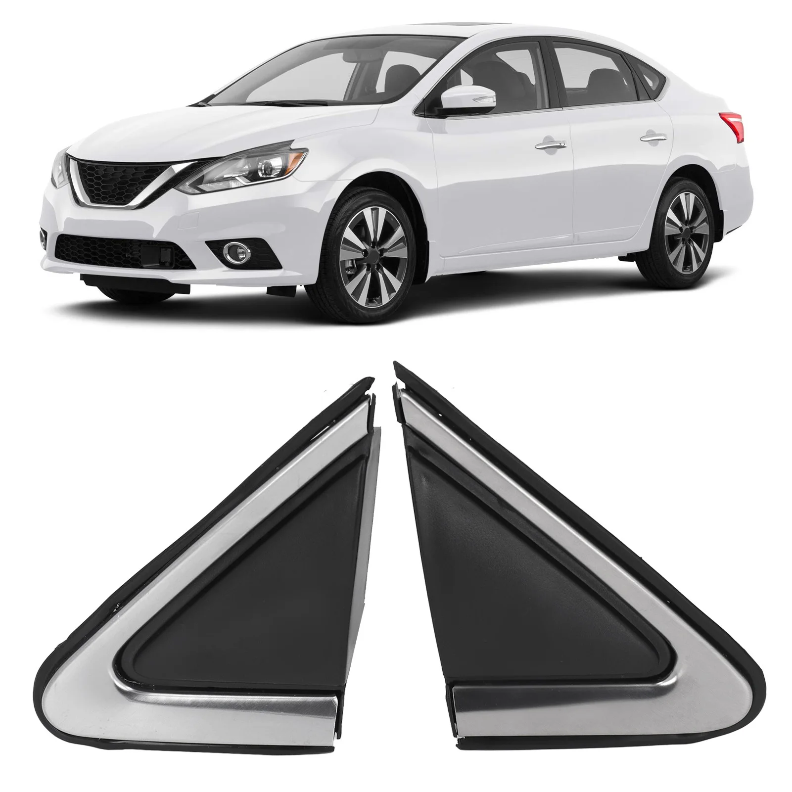 

Trim Mirror Triangle Cover Cap Shield Oe 963193RA0A 963183RA0A For Nissan Sentra 2013-2016 Side Fender Replacement Kit