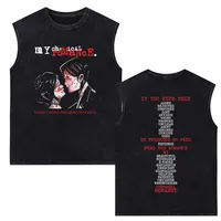 Camisetas sin mangas lavadas Vintage My Chemical Romance, tres saludos para Sweet Revenge, chaleco sin mangas para hombre, camiseta Retro Punk Emo Rock Band
