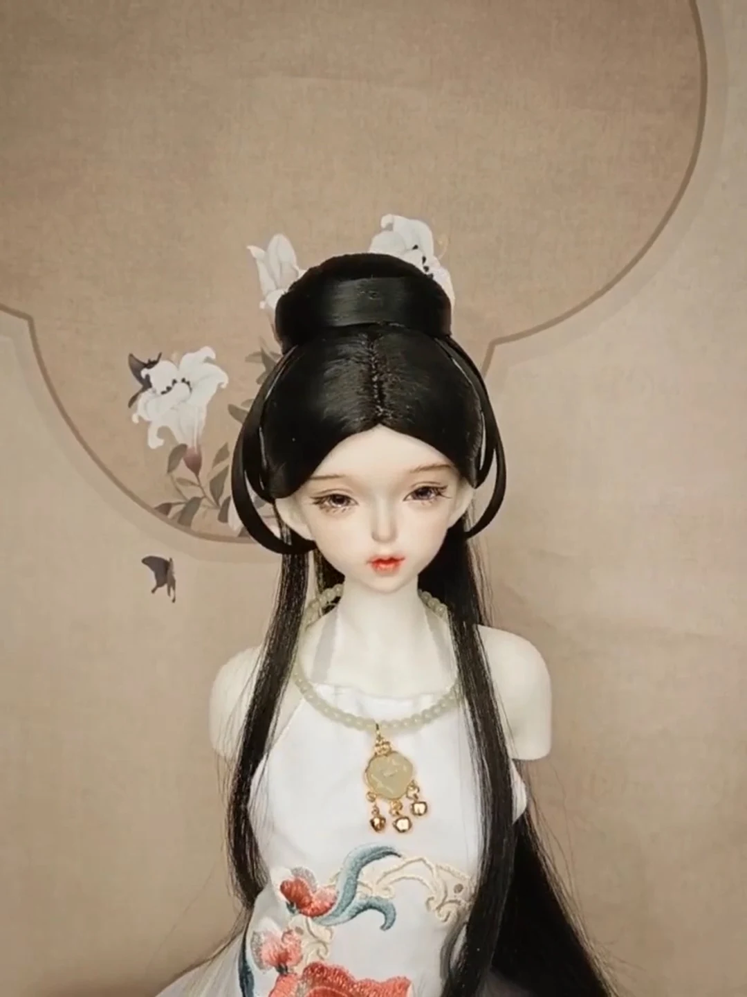 고대 코스튬 BJD 가발, 한푸 요정 긴 머리 레트로 가발, BJD/SD MSD SD13, 큰 소녀 SSDF 인형 액세서리, C2373, 1/4, 1/3 체중계