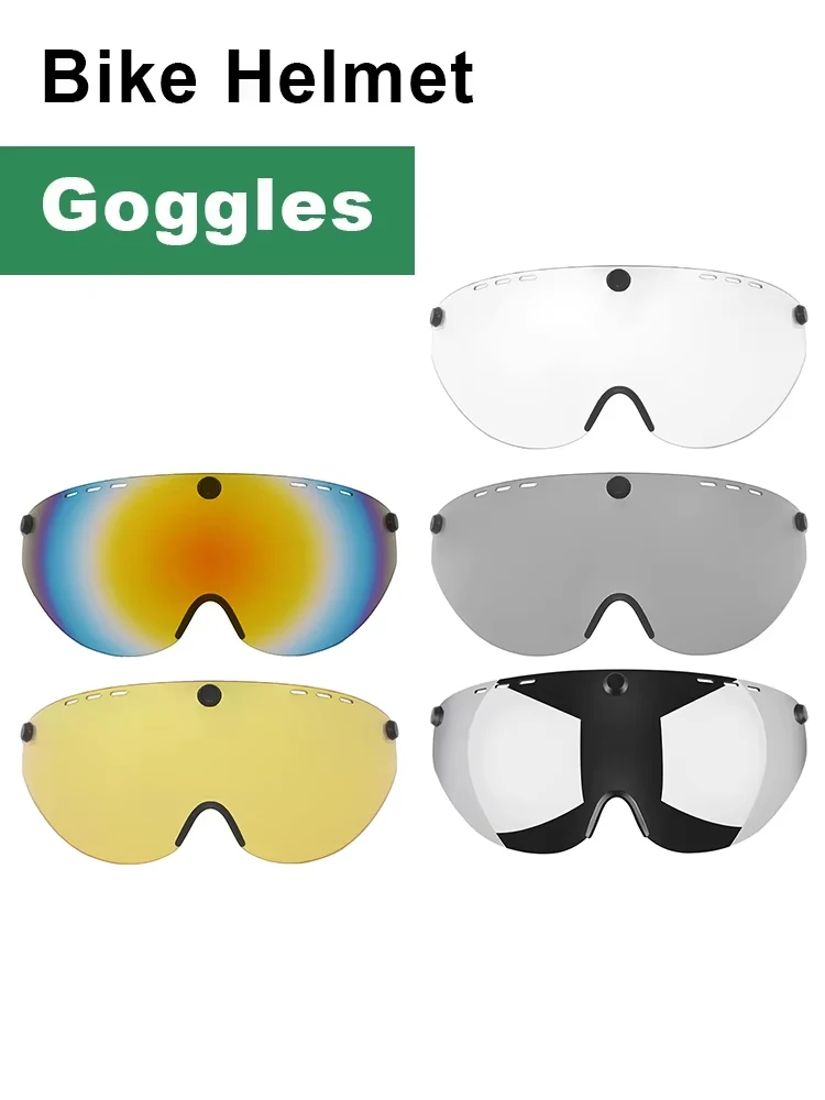 AliExpress WALGUN Cycling Helmet Goggles MTB Road TT Anti-fog Splash-proof Dust-proof Bicycle Helmet Glasses TT Bike Helmet Accessories 5 Colors
