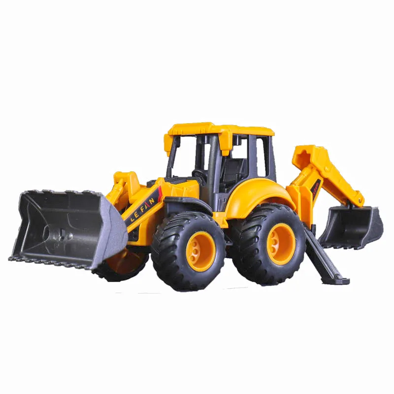 1: 50 plastic double head engineering vehicle model,forklift dumper toys,simulation excavator toys,wholesale