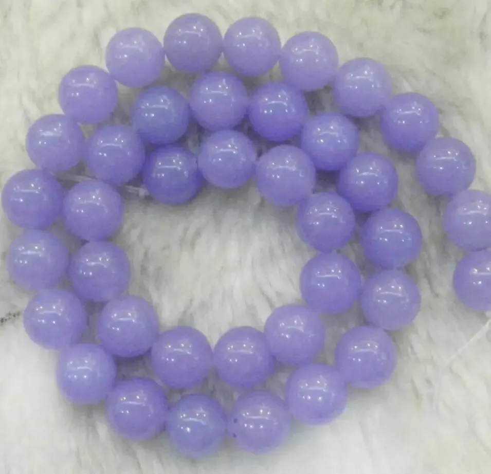 

Purple 8mm violet Amethyst Gemstone jade Round Beads 15 "strand